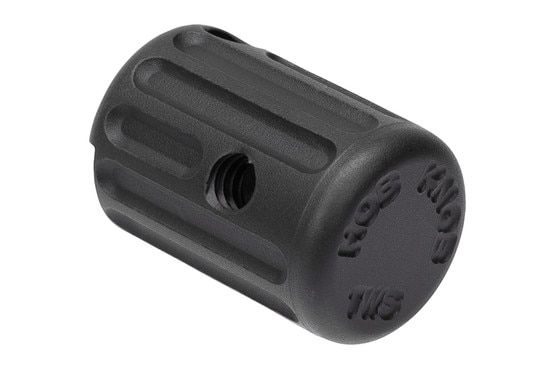 Texas Weapon Systems Hob Knob Charging Handle has a black anodized finish.